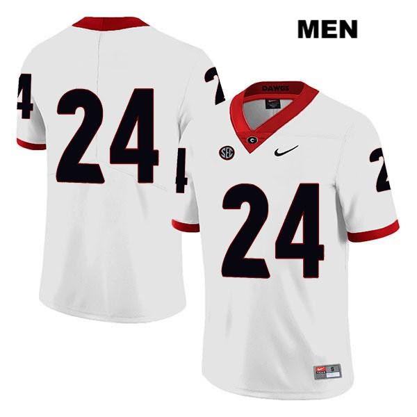 Georgia Bulldogs Men's Matthew Brown #24 NCAA No Name Legend Authentic White Nike Stitched College Football Jersey UFD0256KN